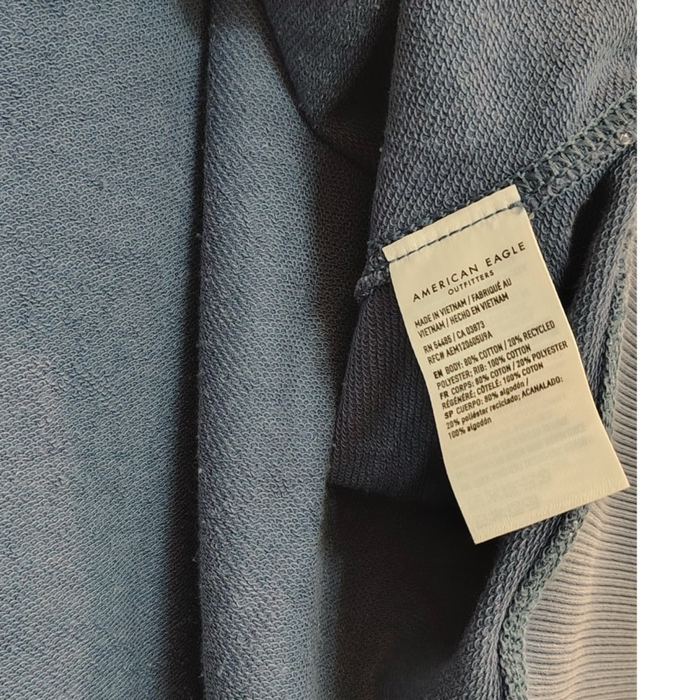 American Eagle Outfitters Blue Big Hug Crew Neck Sweatshirt NWT - Picture 9 of 9